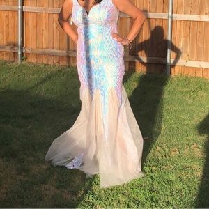 Mermaid style prom dress